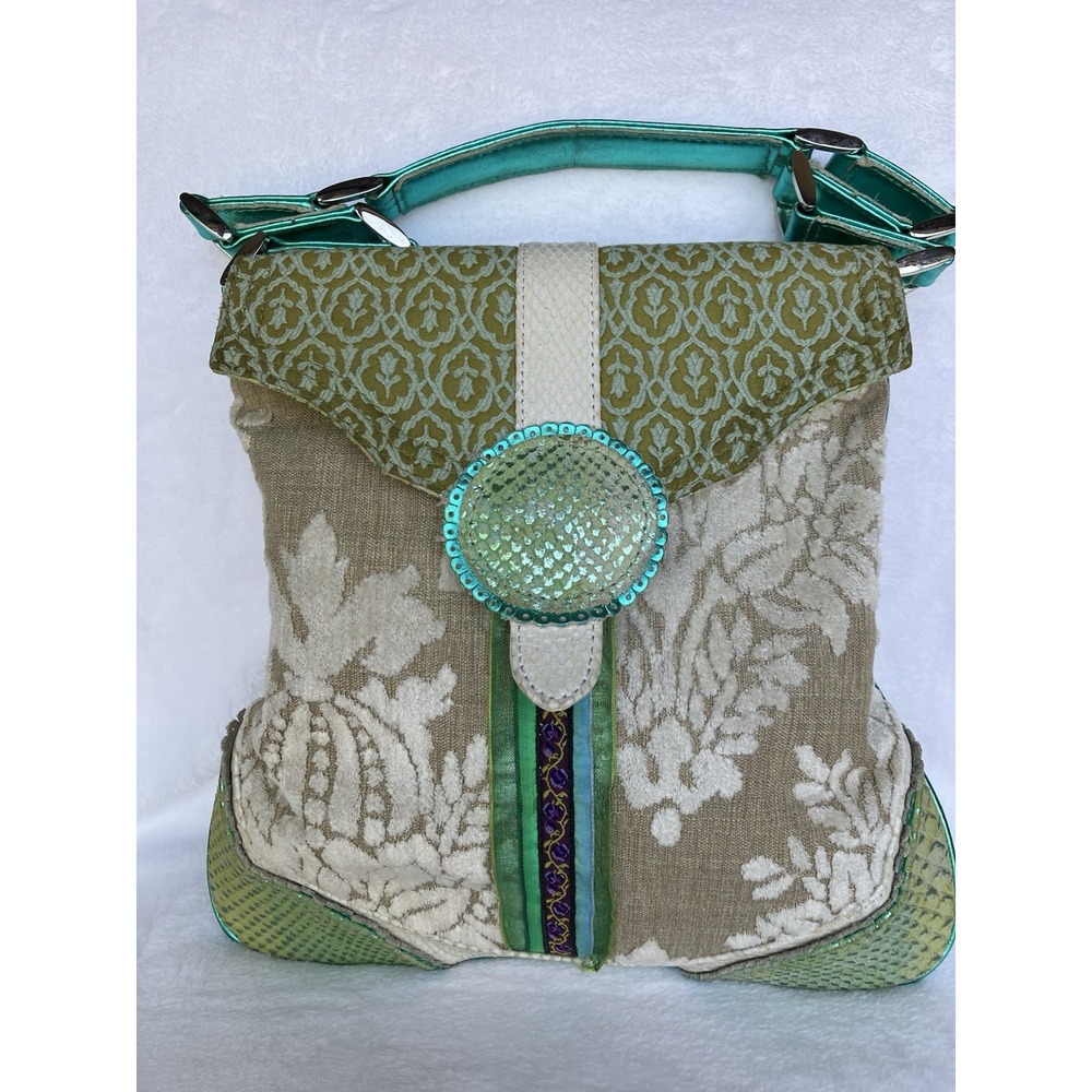 Spencer & Rutherford Vintage Mixed Media Eclectic Purse Bag